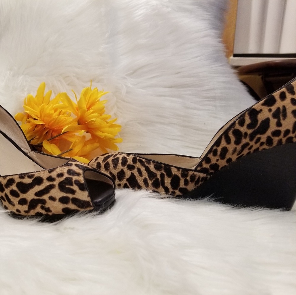 Michael Kors Leopard Print Wedges